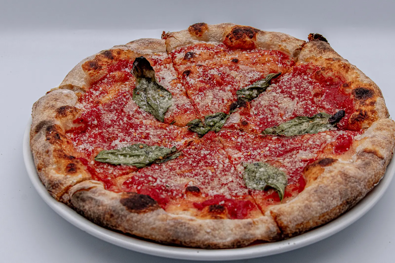 A fresh Alfreda gluten-free pizza