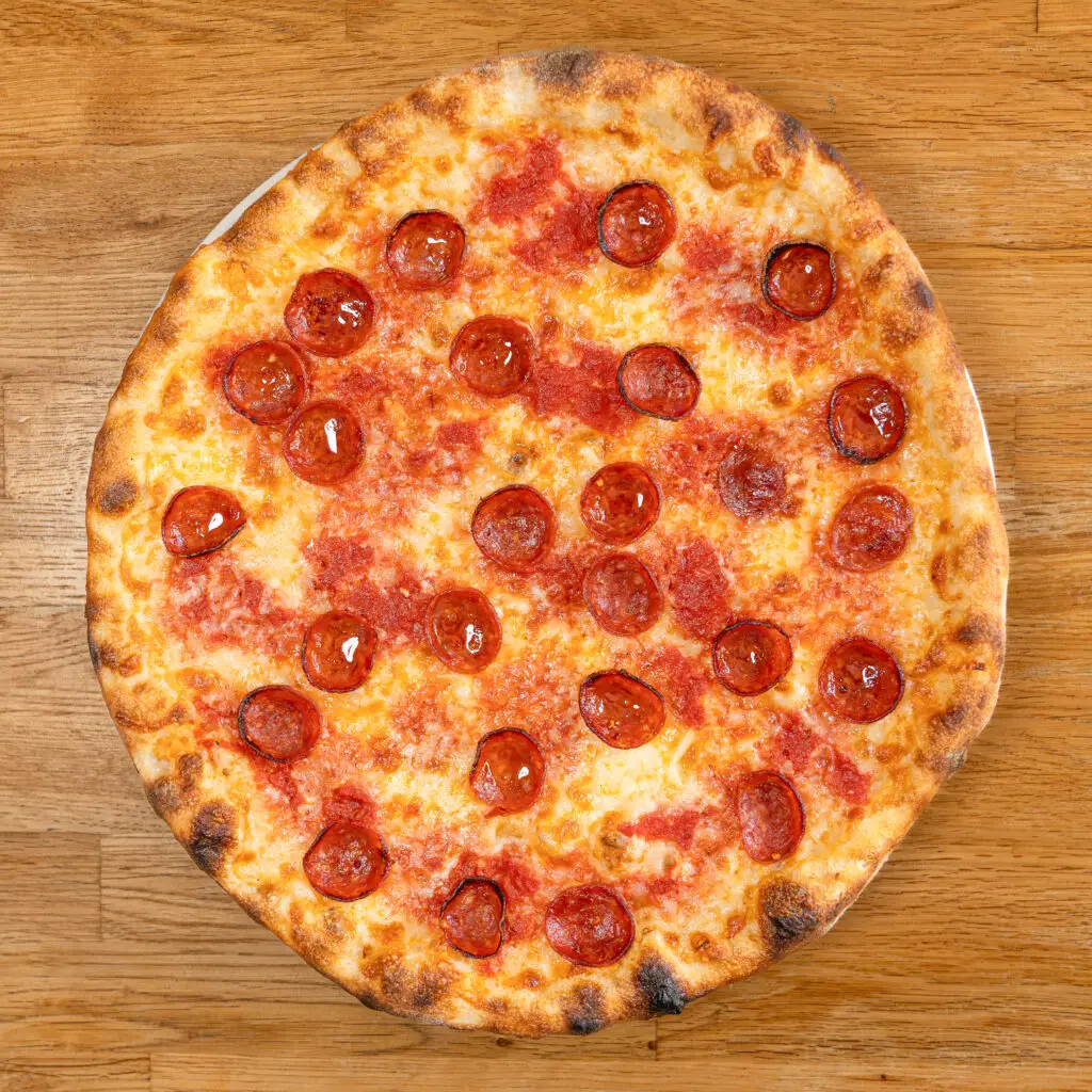 Pepperoni sourdough pizza at Alfreda