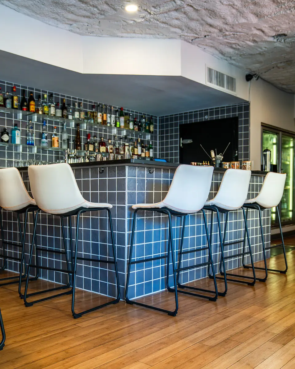 Alfreda private dining room set for an event